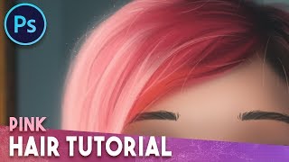 HOW TO PAINT HAIR IN PHOTOSHOP [upl. by Kathlene]