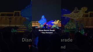 Disney Electric Parade Aladdin Float Lights Up Main Street 🧞‍♂️✨ DisneyParade ElectricalParade [upl. by Son676]