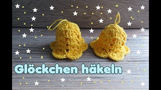 Glöckchen häkeln  Weihnachtsdeko Häkelanleitung [upl. by Enawyd983]