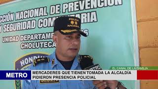 MERCADERES QUE TIENEN TOMADA LA ALCALDÍA PIDIERON PRESENCIA POLICIAL [upl. by Laira715]