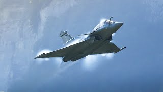 FAST Dassault Rafale B amp C Displays in the Swiss Alps Take Off High Speed FlyBys amp Low Landing [upl. by Yci]