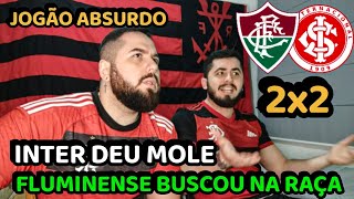 REACT MELHORES MOMENTOS FLUMINENSE 2x2 INTERNACIONAL  DECISÃO NO BEIRA RIOFLUMINENSE BUSCOU NO FIM [upl. by Brooks]