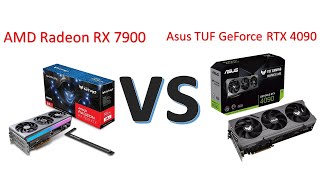 AMD Radeon RX 7900 XTX vs Asus TUF GeForce RTX 4090 [upl. by Allianora]