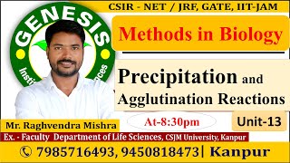 Precipitation  Agglutination Methods in Biology Unit13  CSIR NETJRF  IITJAM [upl. by Kamal365]