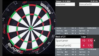 170 Double Out  VF vs HansaFan92 [upl. by Solana844]