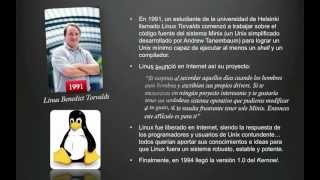 Breve historia de los sistemas y distribuciones GNULinux Parte 2 de 3 [upl. by Acquah]