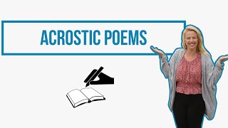 Acrostic Poems For Kids  Learning From Home [upl. by Tapes284]