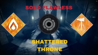 Solo Flawless Shattered Throne dungeon in destiny 2 Episode Revenant Act I [upl. by Yleik]