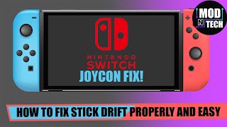 Nintendo Switch Joy Con Analog Stick Repair HOW TO FIX STICK DRIFT CHEAP amp EASY [upl. by Alfons]