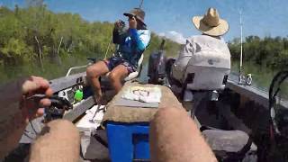 Stickos Fishing Adventures Best day fishing at Burdekin Creek [upl. by Jehoash]