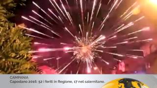 Capodanno 2016 52 feriti in Campania 17 nel salernitano [upl. by Marabel]