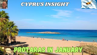 Protaras Beach Cyprus  Perfect for a January Day [upl. by Donoho]