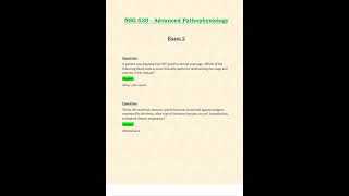 NSG530 NSG 530 EXAM 2 LATEST 2024 2025 ADVANCED PATHOPHYSIOLOGY QUESTIONS AND VERIFIED ANSWERS 100 C [upl. by Mcadams]