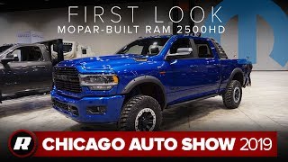 Mopar mods the 2019 Ram 2500 HD with offroading accessories  Chicago 2019 [upl. by Senn]