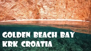 Golden Beach Bay Krk prawie jak Navagio na Zakynthos [upl. by Veradia44]