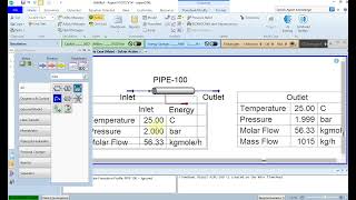 Pipe sizing pressure drop and adjustment tool in Aspen Hysys [upl. by Joy324]