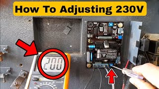 How To Adjusting Generator Voltage   Automatic Voltage Regulator  GENERATOR AVR UNIT  SX460 [upl. by Ellene]