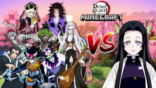 Kanae Kocho vs All Upper Moons Demon Slayer Minecraft Battle [upl. by Lodhia]