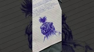 Returning back to home after my first exam paper thebhimsenart art drawing sketch anime goku [upl. by Ferree]