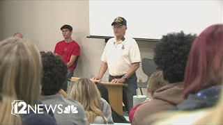 Veterans share their stories with Peoria high school students [upl. by Akessej]