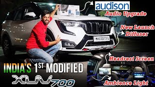 INDIAS FIRST XUV700 LUXURY MODIFIED WITH PPFLLUMAR SUNCONTROLAMBIENCE LIGHTGT DIFFUSER [upl. by Beret]