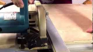 ShopsmithCutting Plywood on a Mark 7 as sawhorseclampingcutting bench [upl. by Bal900]