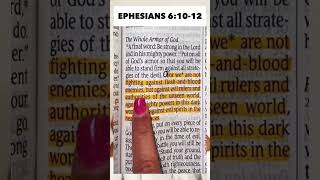 Ephesians 61012 Lets read goviral youtubeshorts biblestudy bibleverse funny [upl. by Perlman650]