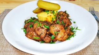 Ficatei de pui la tigaie  Pan Fried Chicken Livers [upl. by Ellesor]