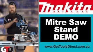 Makita Mitre Saw Stand amp The Makita 36v Slide Mitre Saw [upl. by Yurt]