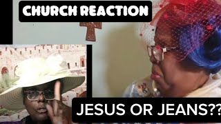 CHURCH REACTION Jesus or Jeans Pretty people are ugly videoreaction churchreaction viralvideo [upl. by Aicemak]