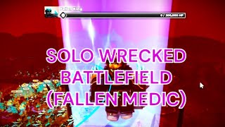 SOLO WRECKED BATTLEFIELD TDS FALLEN MEDIC MISSION Fallen Engineer Fallen Minigunner amp Cowboy [upl. by Kcirdes]