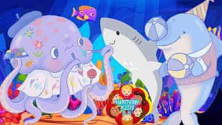 Baby Shark Adventure in ocean Poem  HARMONY KIDS  harmonykids [upl. by Charyl]