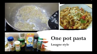 One pot pasta  lasagne style  creamy easy delicious [upl. by Imeaj]