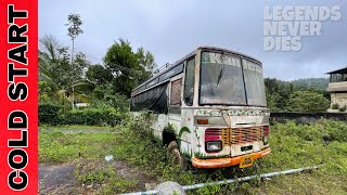 Cold Starting 20 Years Old TATA 709 Bus After Sleeping of 5 Years [upl. by Aivizt]