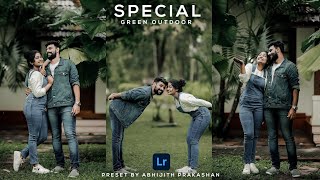 Lightroom Presets Malayalam  Special Green Outdoor Abhijith Prakashan Lightroom Preset [upl. by Dalohcin]