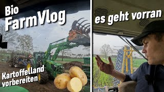 Dinkeln striegeln  Mist streuen  Gülle fahren  Treckerumbau und mehr  Vlog 83 [upl. by Bigelow]