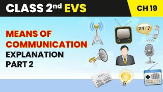 Means of Communication  Explanation Part 2  Class 2 EVS Chapter 19  CBSE 202425 evs [upl. by Ortensia]