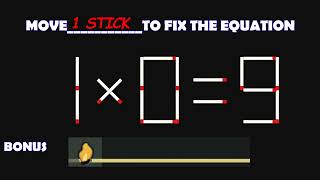 Logic Puzzles with Matchsticks Matchstick Logic Puzzles Matchstick Puzzles with Answers [upl. by Meeka540]