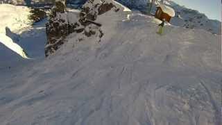 GoPro Hero 3 Edit Grand Couloir Courchevel [upl. by Namzaj672]