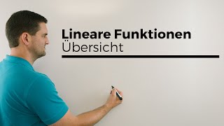 Lineare Funktionen Übersicht mit fast allem Geraden  Mathe by Daniel Jung [upl. by Enitsrik460]