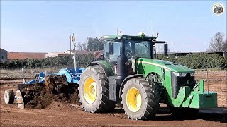 John Deere 8400R  Fontana Maxi 6m  Garavelli SNC  Ground leveling 2022 [upl. by Hakeber822]