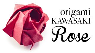 Origami Kawasaki Rose Tutorial  DIY  Paper Kawaii [upl. by Kaz649]