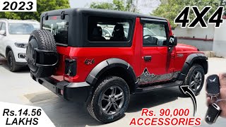 2023 THAR 4X4  RED BEAST  LOADED WITH ACCESSORIES WORTH 90000  THAR NEW MODEL REVIEW  THAR 2023 [upl. by Annoyik]