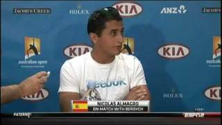 Berdych  Almagro Post Match Comments [upl. by Jehoash]