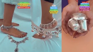 New latest designer silver jewellery collection 2024  KHUSHBU JEWELLERS  viralvideo [upl. by Suchta324]