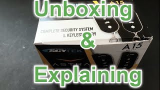 Scytek A15 Alarm System amp Keyless Entry Unboxing And Explaining [upl. by Aline]