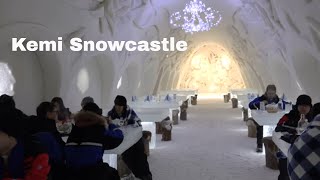 Snowcastle of Kemi in Lapland Finland  2017  Kemin Lumilinna  Lappi [upl. by Parthen]