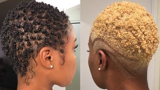 How to Safely Bleach Natural Hair Black to Blonde  Dyeing Short Natural Hair  Nia Hope [upl. by Gordie236]