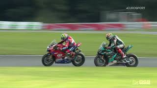 2021 Bennetts British Superbike Championship Round 9 Oulton Park Race 2 highlights [upl. by Nnayd]