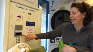 OurTour and the Art of Using a French Launderette Laverie [upl. by Dej]